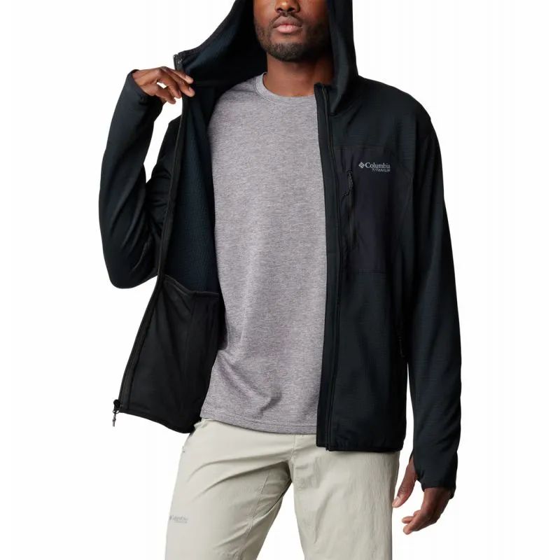 Polar Columbia Triple Canyon Grid Fleec (Negro) Hombre