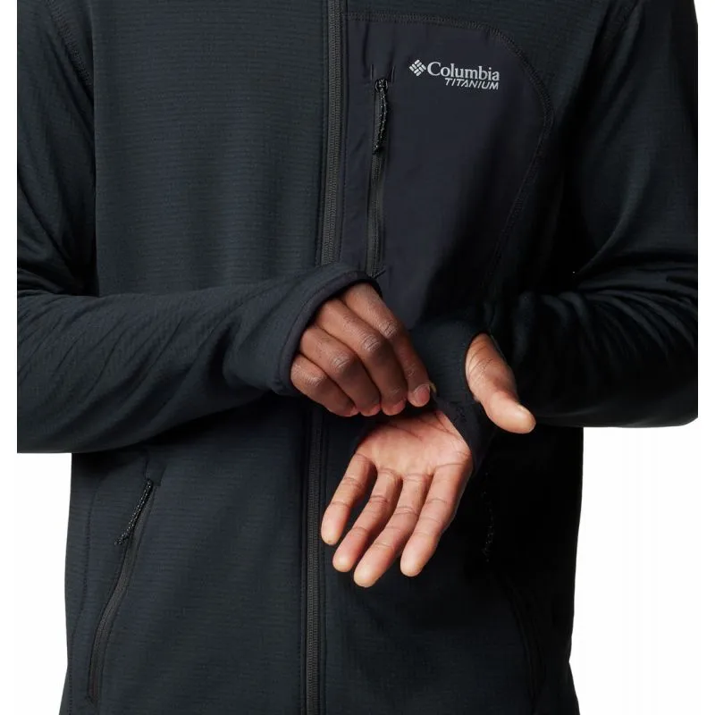 Polar Columbia Triple Canyon Grid Fleec (Negro) Hombre