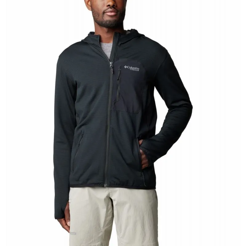 Polar Columbia Triple Canyon Grid Fleec (Negro) Hombre
