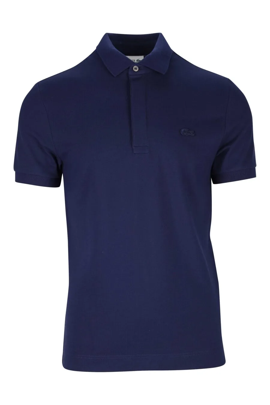 Polo azul oscuro con minilogo 