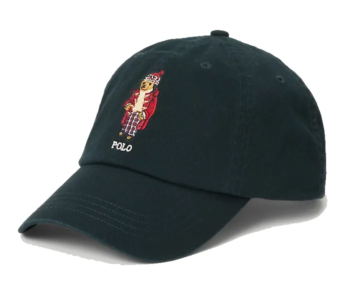 POLO RALPH LAUREN BEAR TWILL CAP BLACK