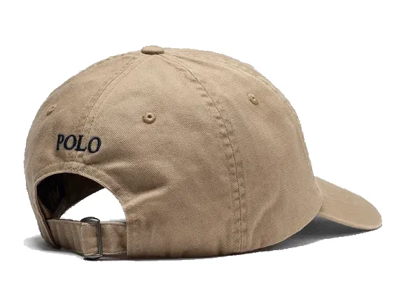 POLO RALPH LAUREN CLASSIC BASEBALL COTTON TAN & NEWPORT NAVY
