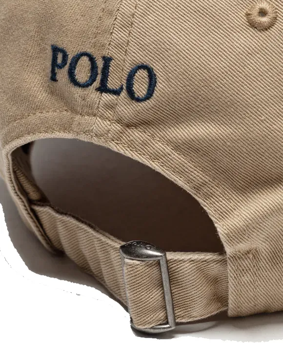 POLO RALPH LAUREN CLASSIC BASEBALL COTTON TAN & NEWPORT NAVY