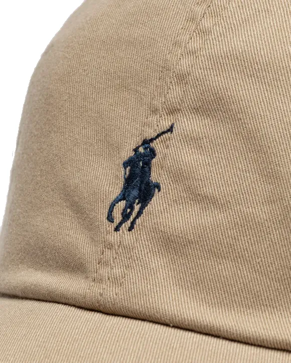 POLO RALPH LAUREN CLASSIC BASEBALL COTTON TAN & NEWPORT NAVY