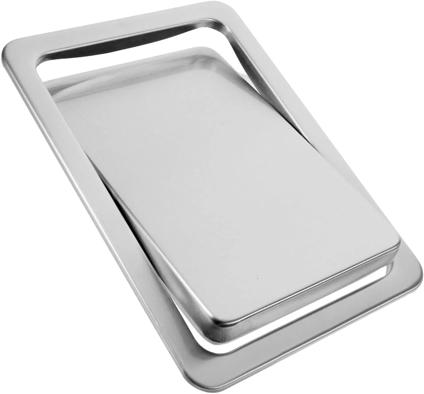 PRETYZOOM Cubierta De La Tapa Del Cubo De Basura Tapa Empotrada De Acero Inoxidable Ojal De Basura Tapa De Basura Baño Suministr