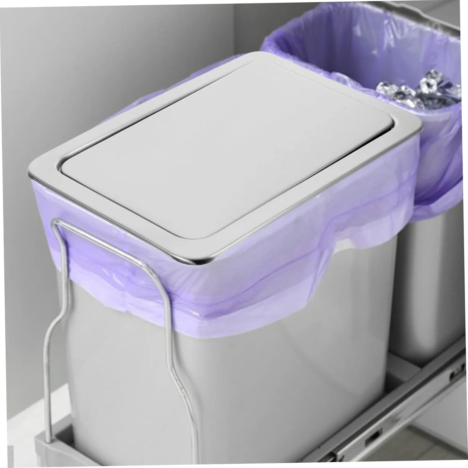 PRETYZOOM Cubierta De La Tapa Del Cubo De Basura Tapa Empotrada De Acero Inoxidable Ojal De Basura Tapa De Basura Baño Suministr