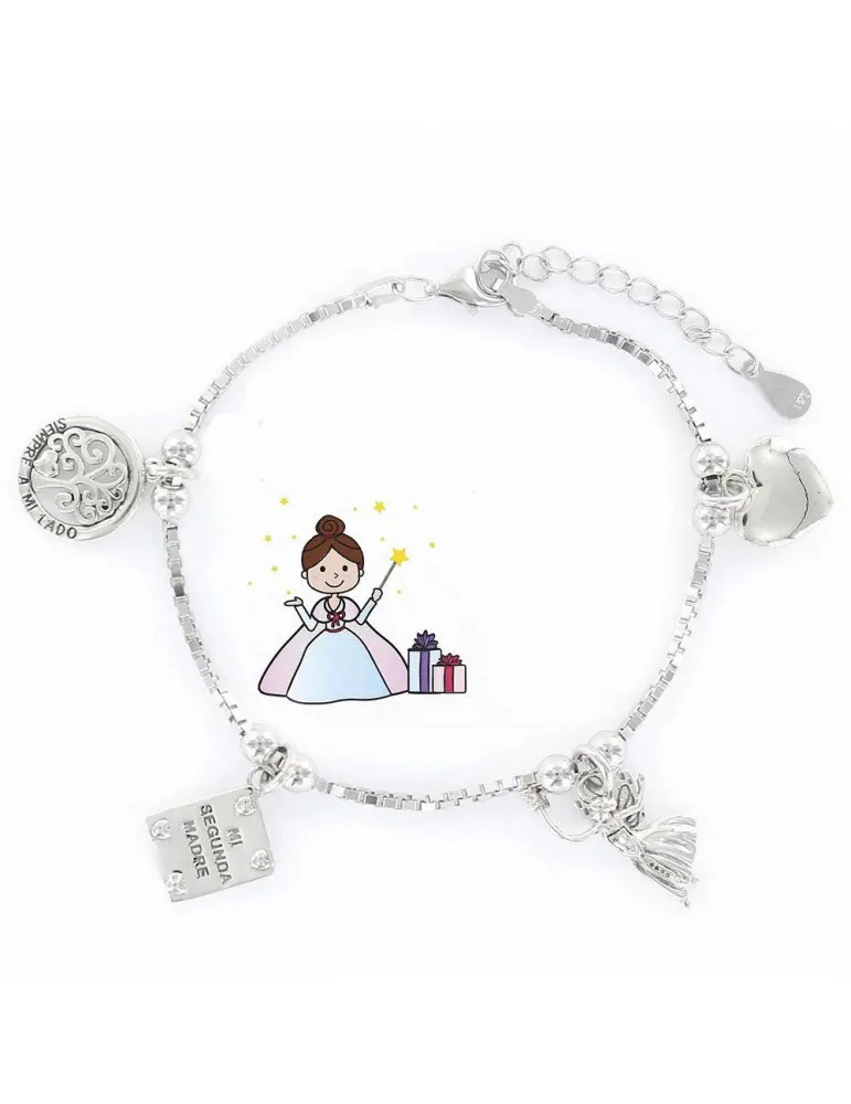 Pulsera de la madrina plata eres lo más
