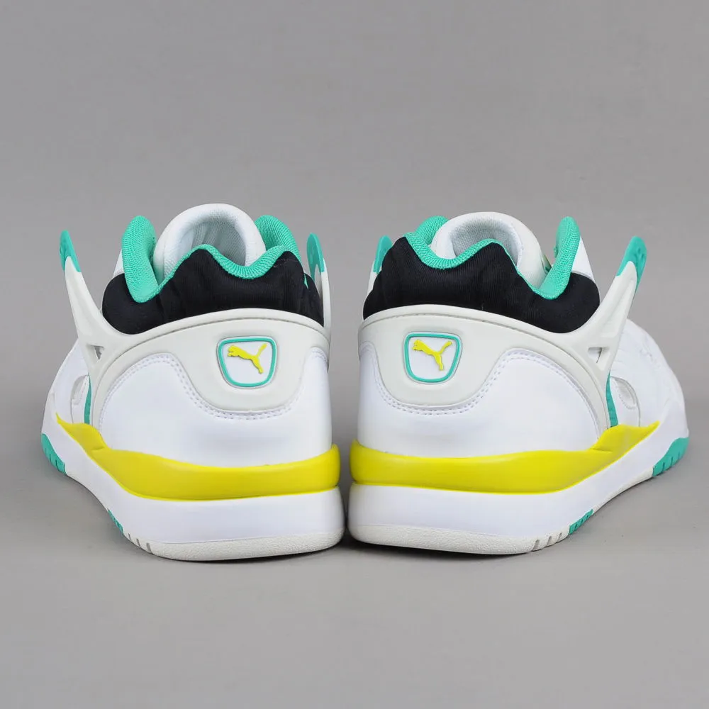 PUMA TRINOMIC SERVE EVO WHITE  FLUO TEAL