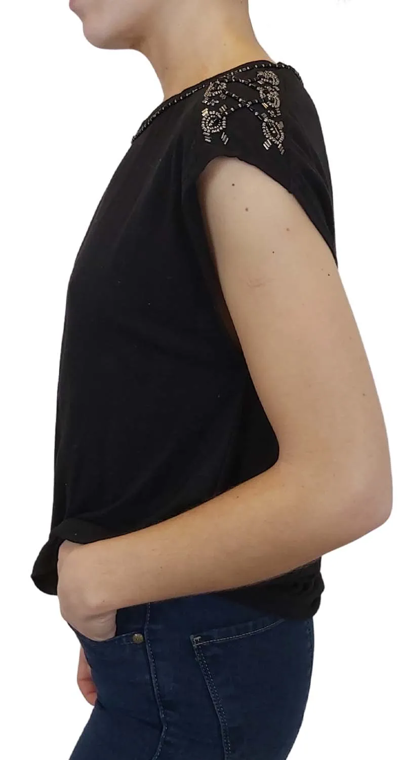 RAPSODIA Polera Rockstar Negra