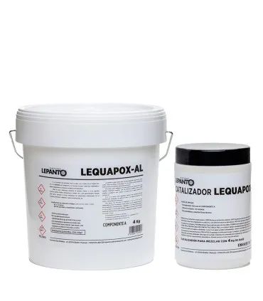 RECUBRIMIENTO EPOXI PARA PAREDES Y SUELOS DE LA INDUSTRIA ALIMENTARIA LEPANTO LEQUAPOX AL  BLANCO 5KG