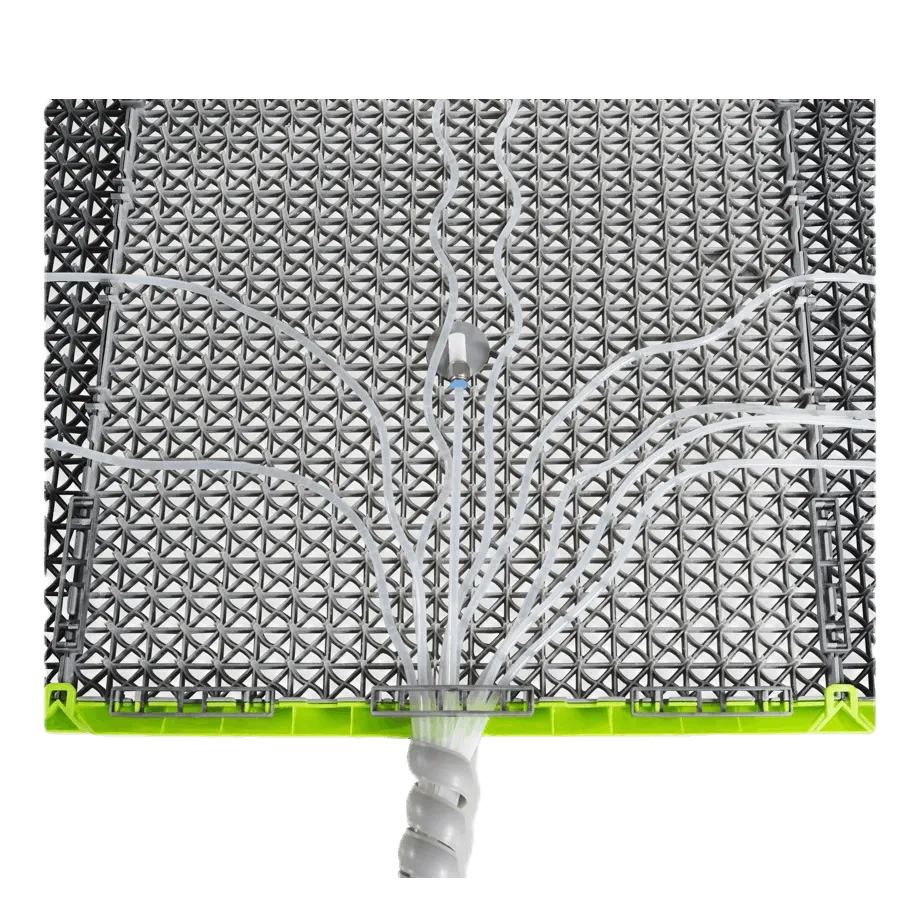 Salir Sprinqle Water Play Tiles 150x150 cm Green/Grey