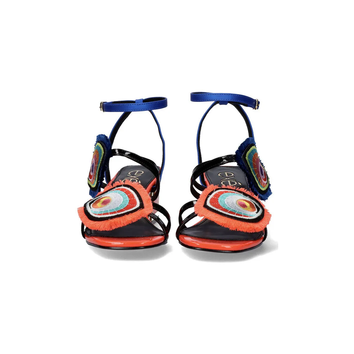 SANDALIA TACÓN LUISA406 PATENT BLUE CORAL