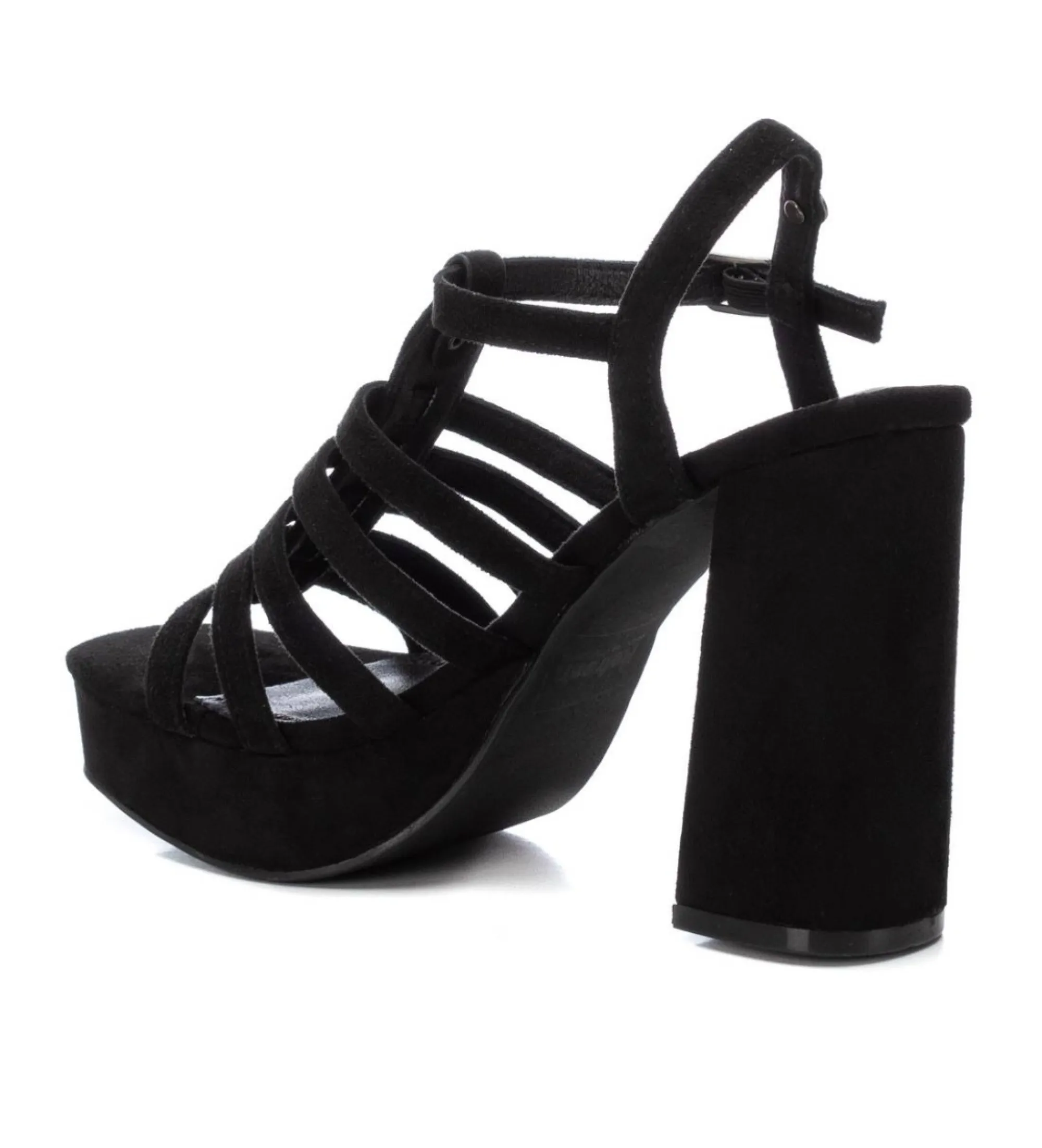 SANDALIAS 171897 NEGRO ALTURA TACóN 9CM