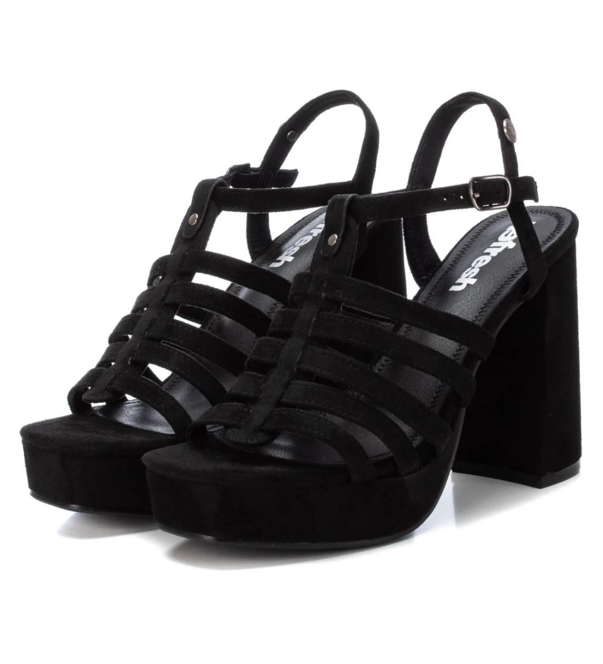 SANDALIAS 171897 NEGRO ALTURA TACóN 9CM