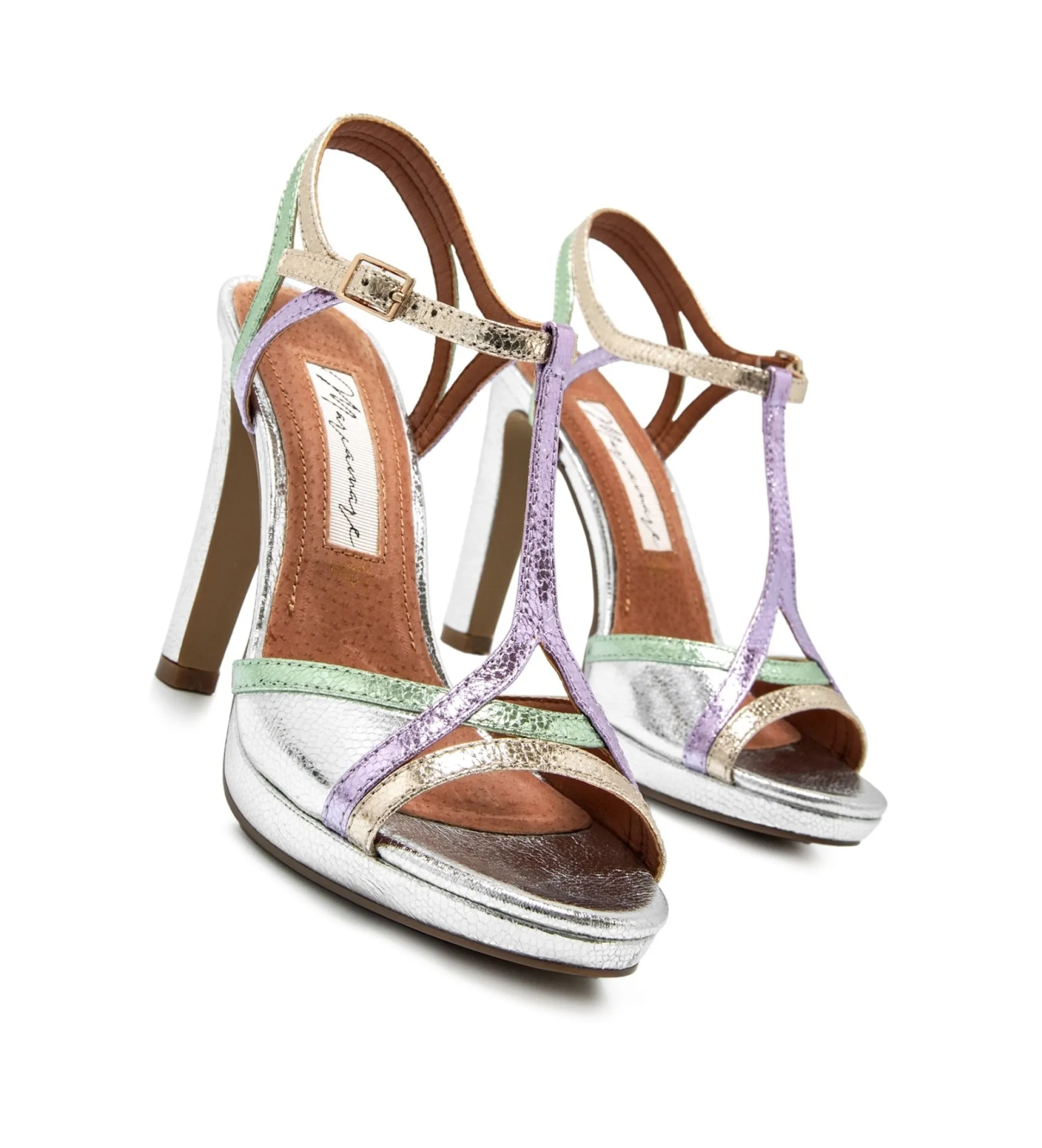 SANDALIAS 68434 PLATEADO ALTURA TACóN 11CM