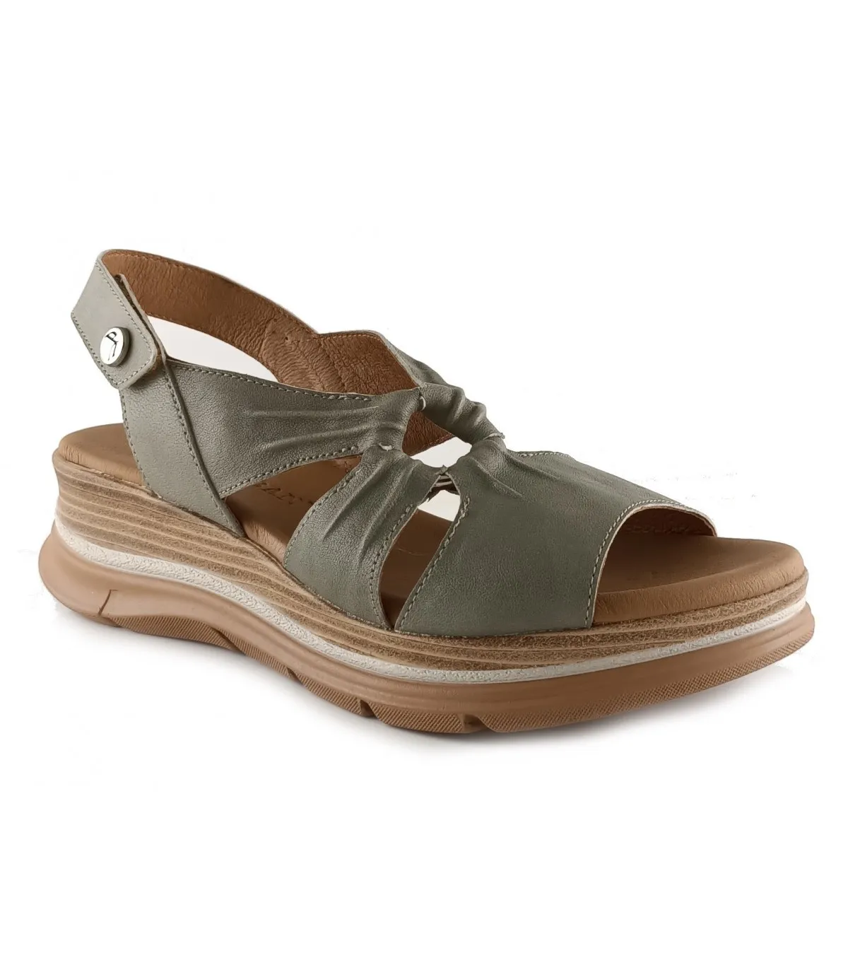 Sandalias de piel con plataforma