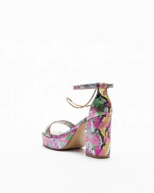SANDALIAS DE TACóN ALTO GLOSS 22165 MULTICOLOR