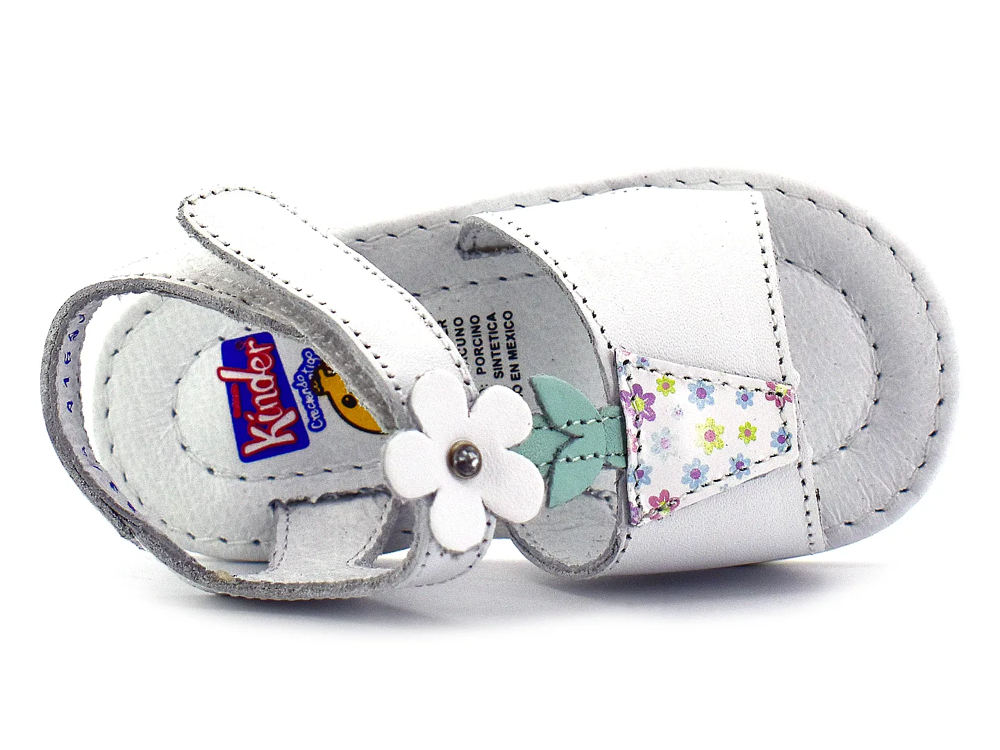 Sandalias Kinder 4313 Blanco Para Bebe