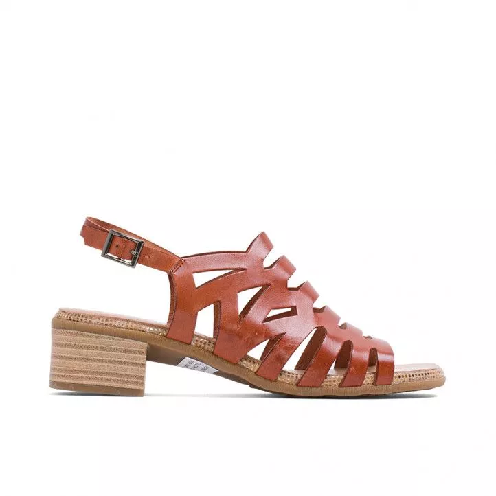 Sandalias tacón Porronet piel cuero valerie