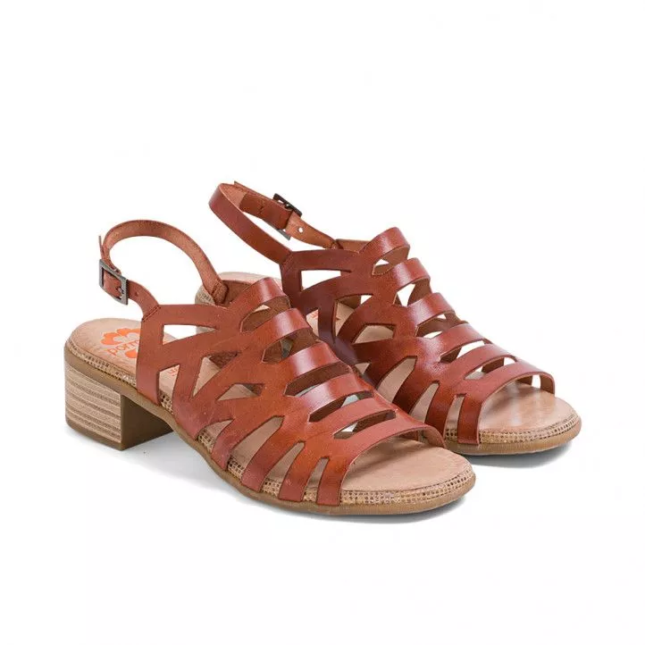 Sandalias tacón Porronet piel cuero valerie
