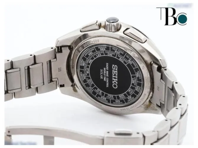 SEIKO GPS SOLAR Plata 