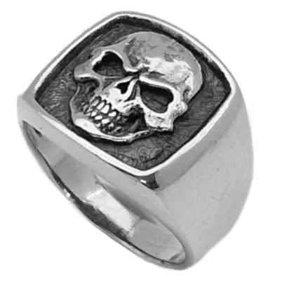 Sello plata calavera