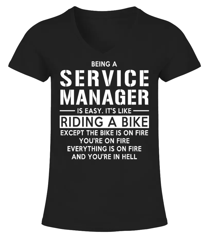 SERVICE MANAGER  LIMITED EDITION CAMISETA CUELLO PICO MUJER