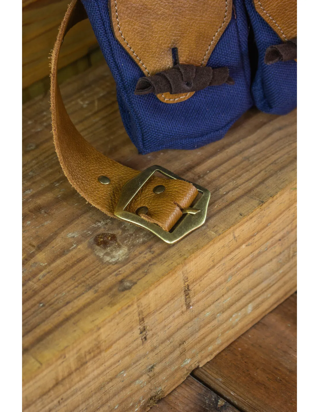 SET 5 BOLSAS, TIPO RIñONERA, CON CINTURóN DUERO  AZUL