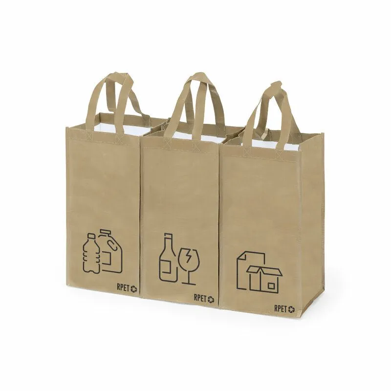 Set de 3 bolsas de reciclaje personalizado Stuggar