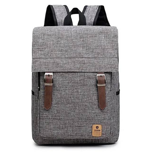 Simple British Style Travel Rucksack Canvas Large School Backpack