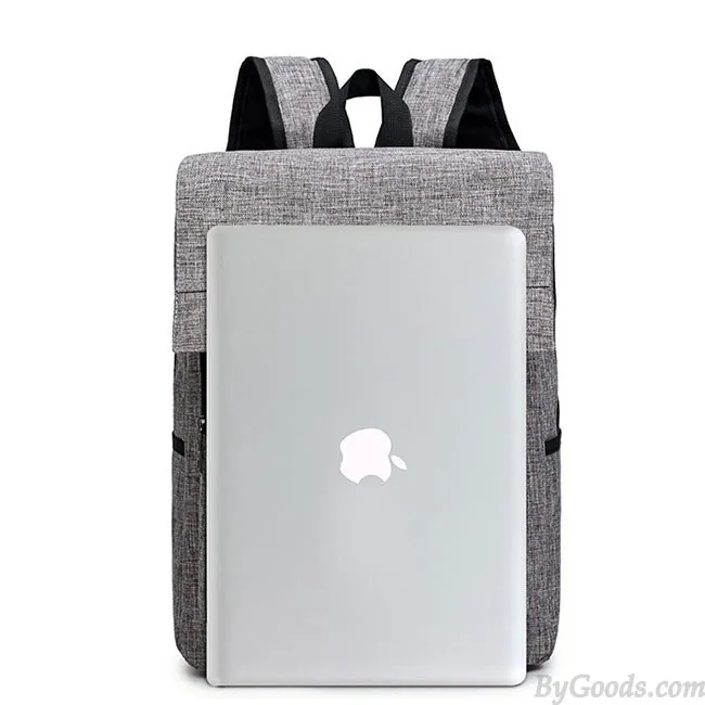 Simple British Style Travel Rucksack Canvas Large School Backpack