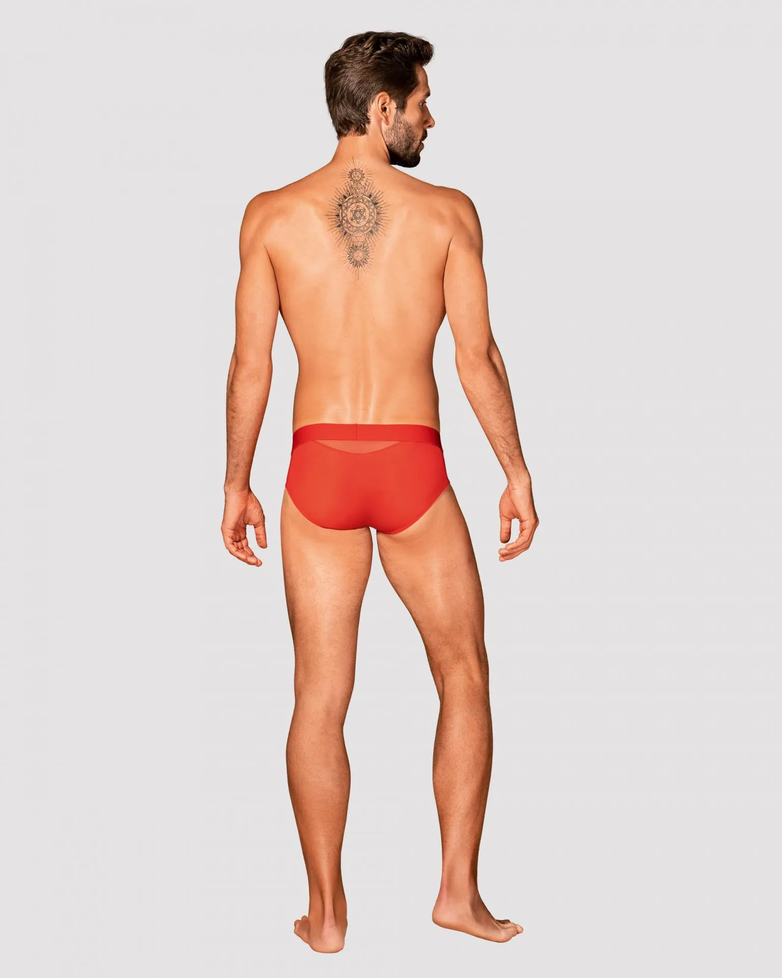 Slip intrigante rojo