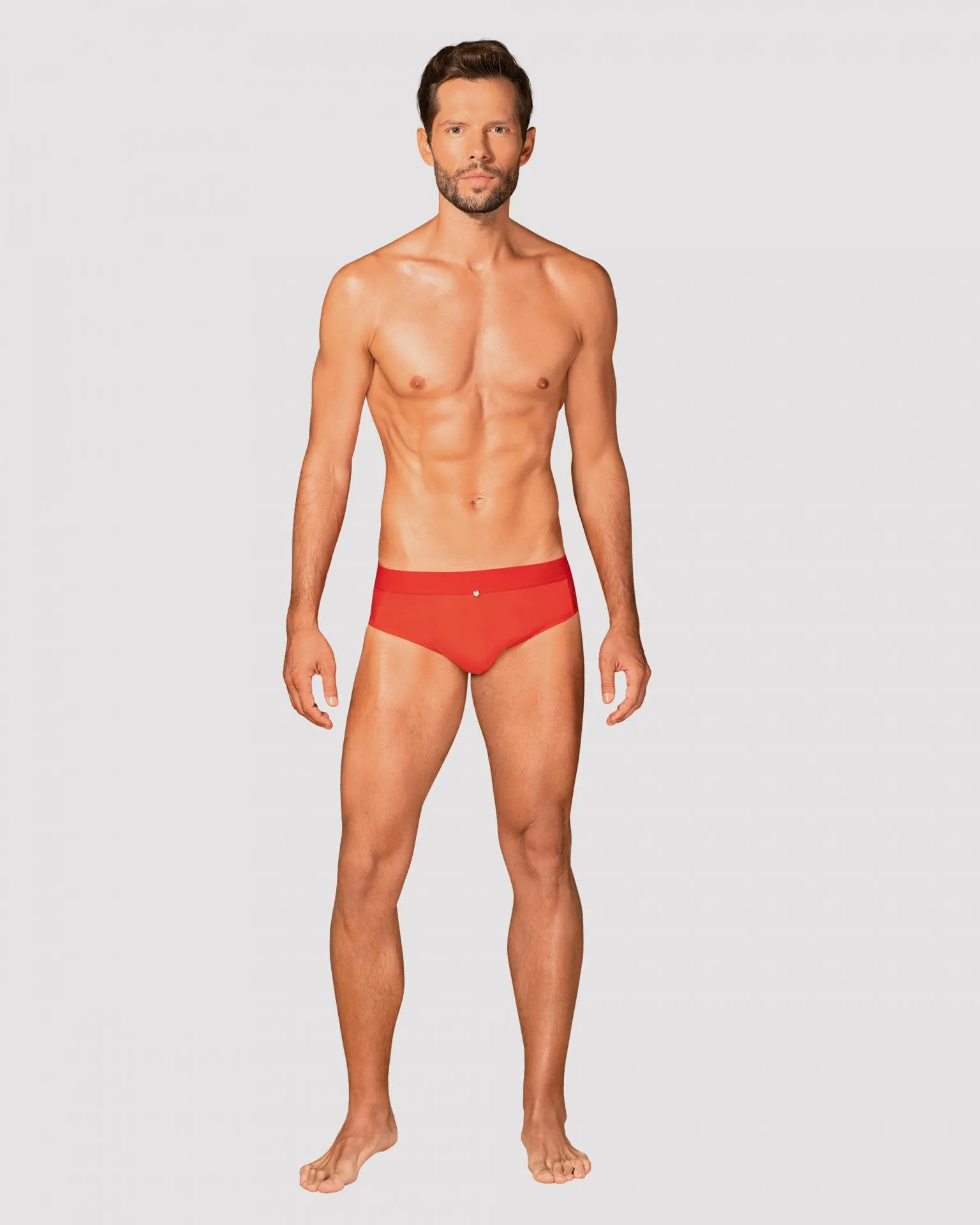 Slip intrigante rojo