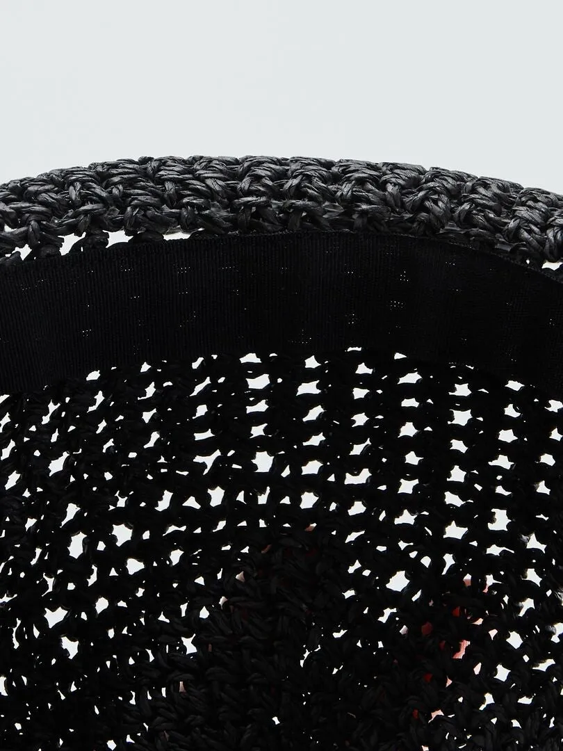 SOMBRERO CLOCHE LISO  NEGRO