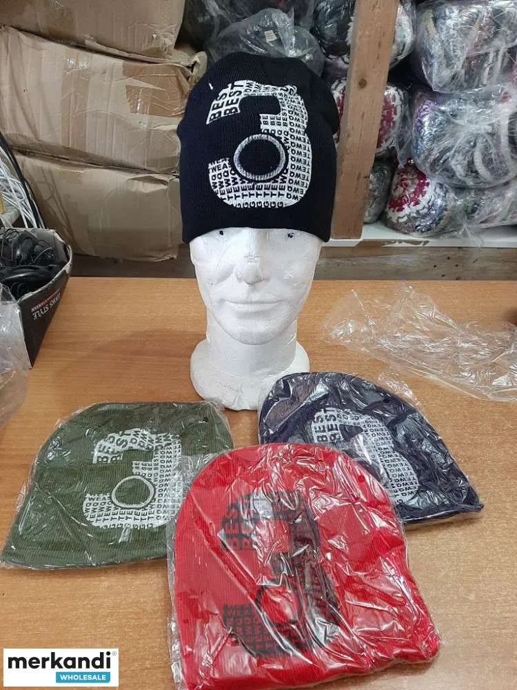 Sombreros de invierno para hombre, nuevas bolsas de mercancía