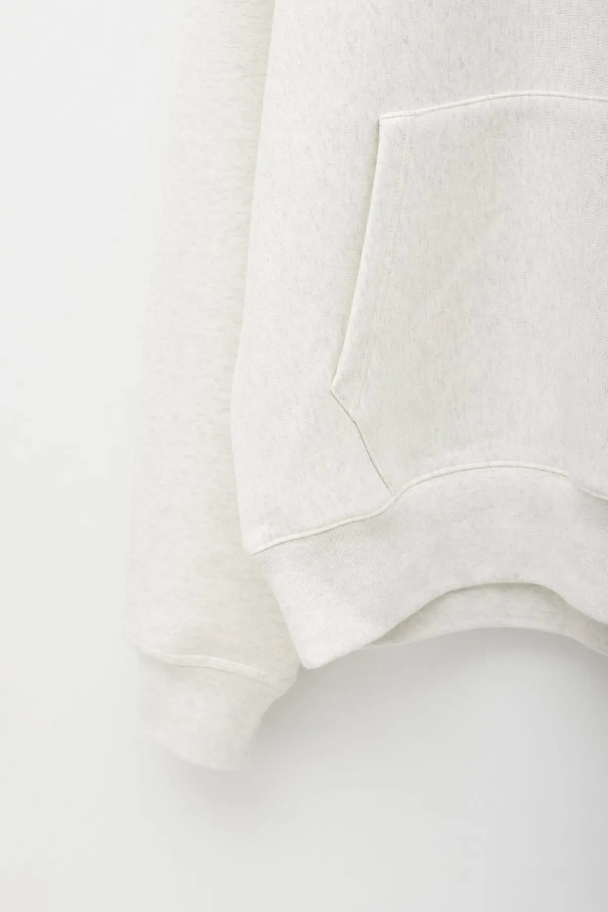 STUSSY ASH HEATHER BASIC LOGO HOODIE
