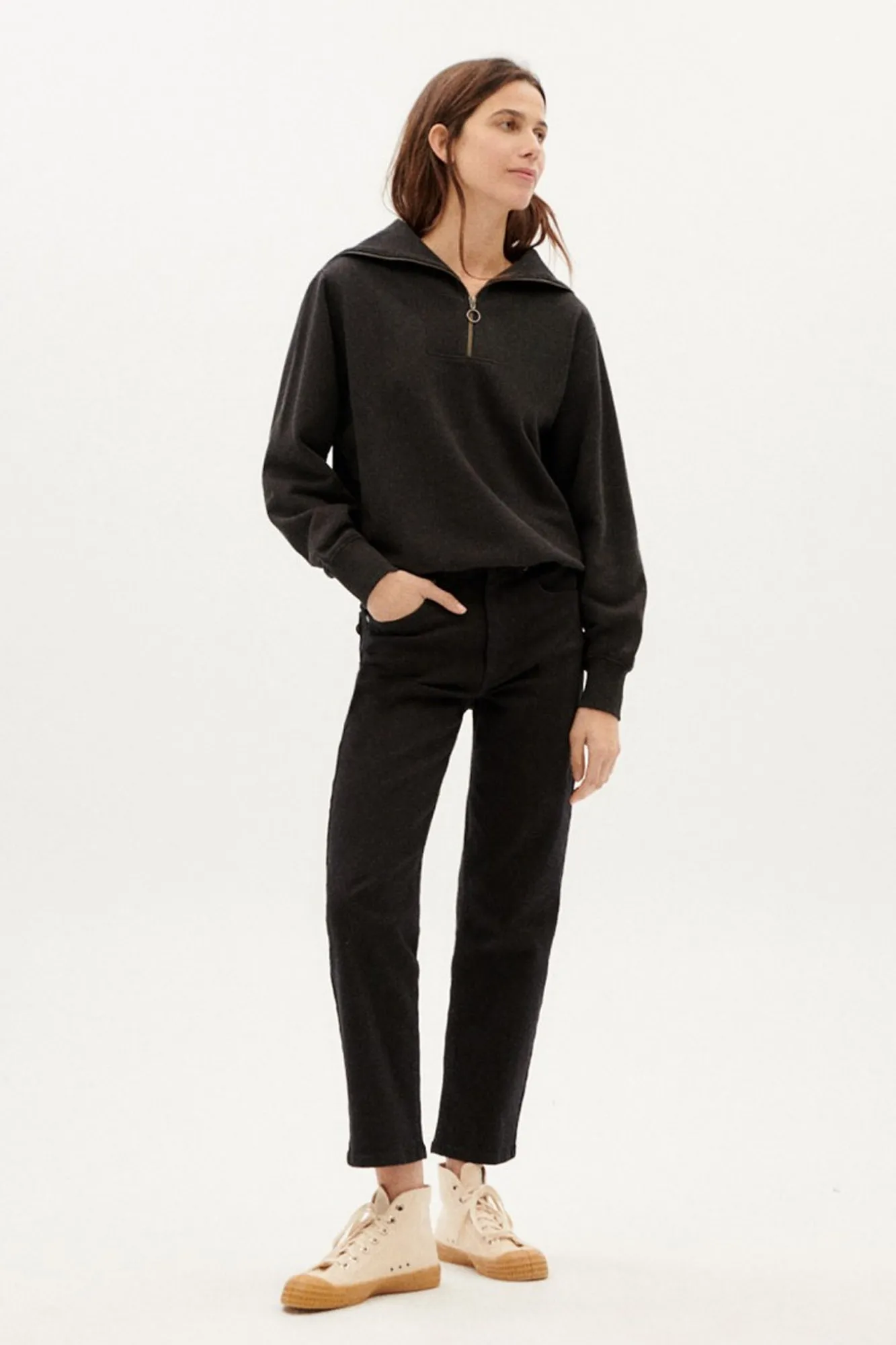 Sudadera de algodón orgánico REBECA
