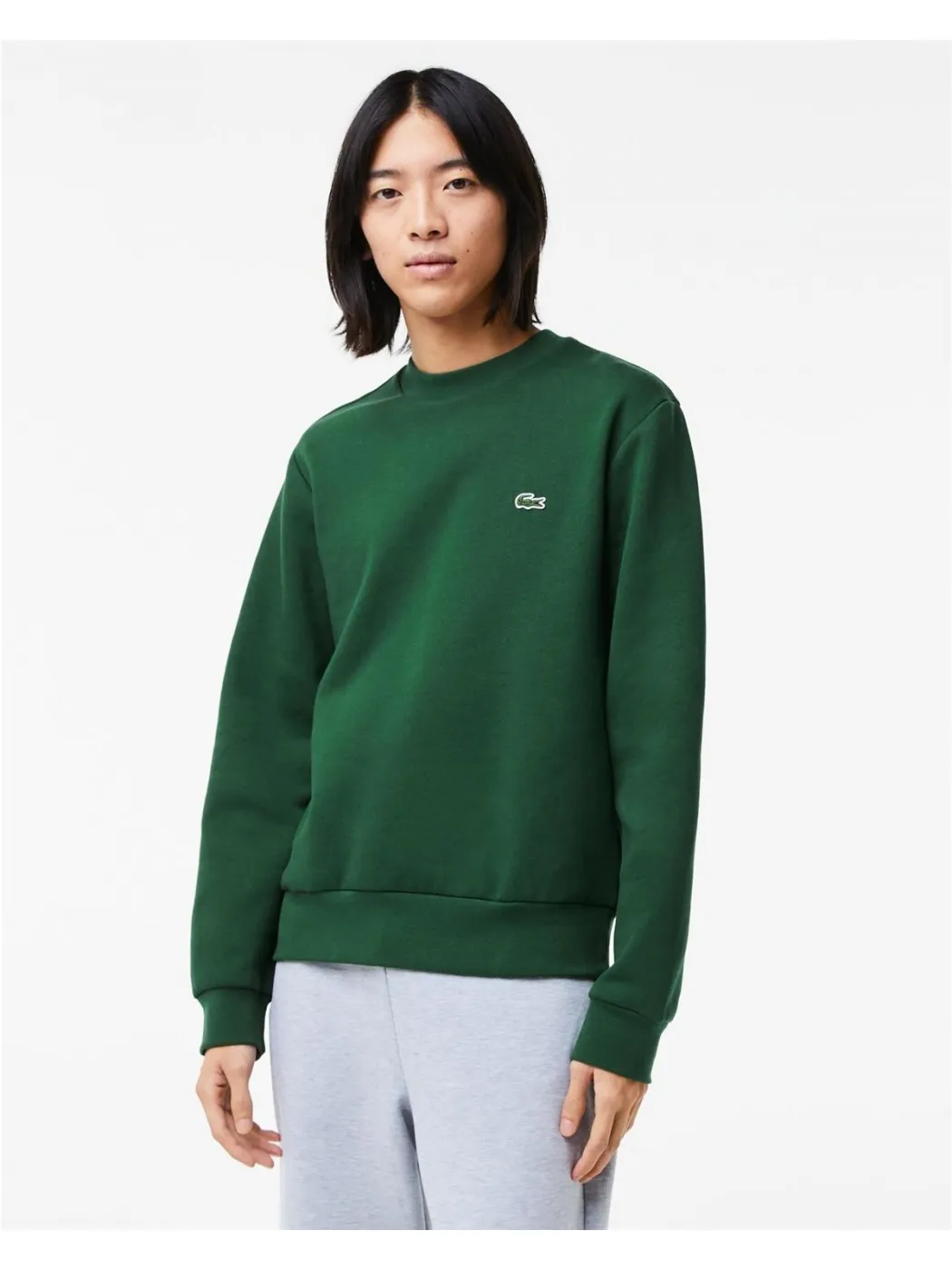 SUDADERA LACOSTE HOMBRE BASICA VERDE