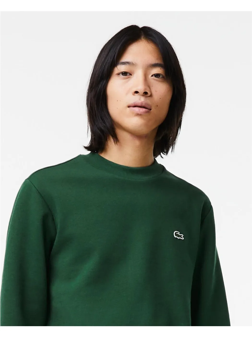SUDADERA LACOSTE HOMBRE BASICA VERDE