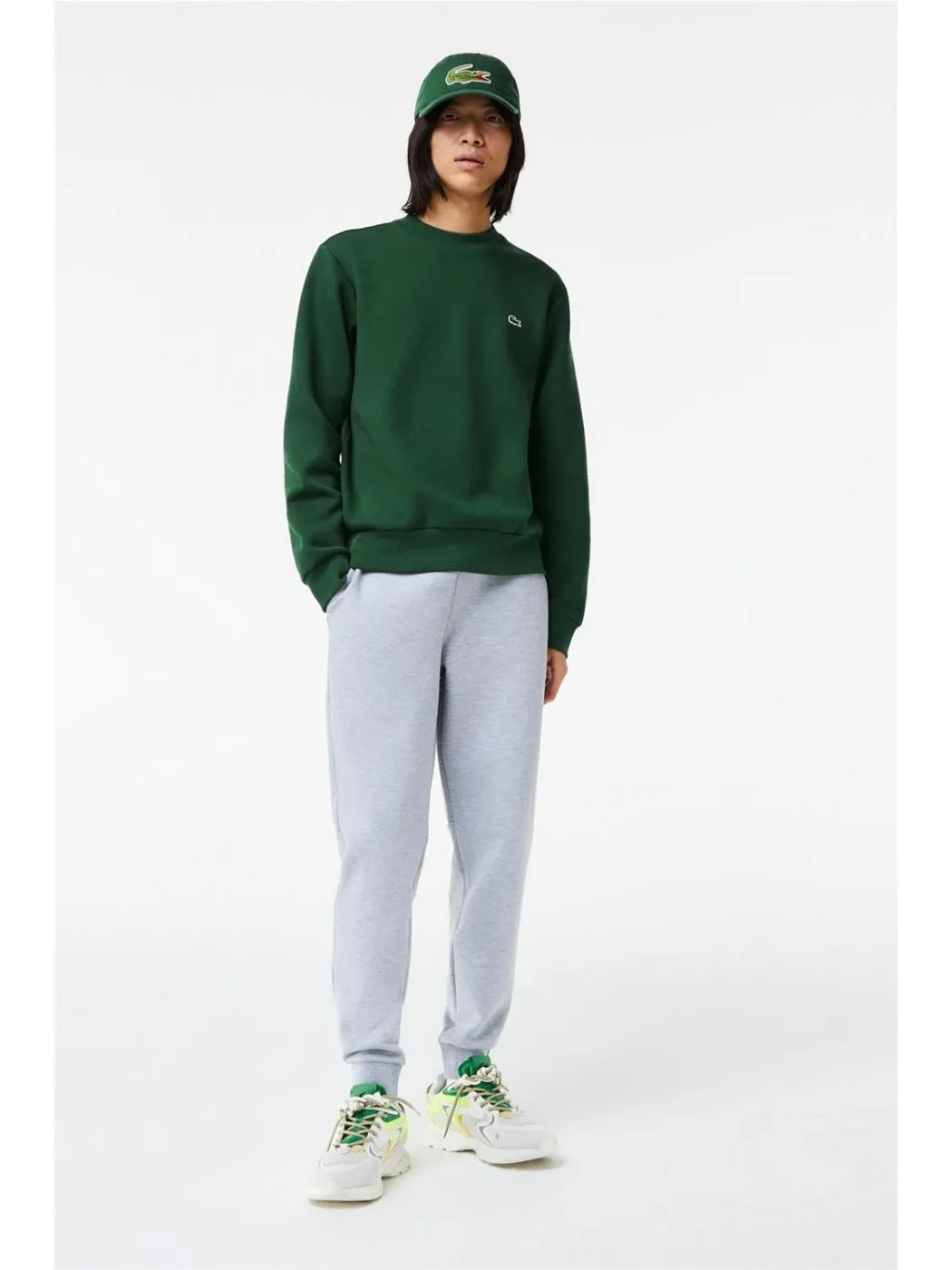 SUDADERA LACOSTE HOMBRE BASICA VERDE