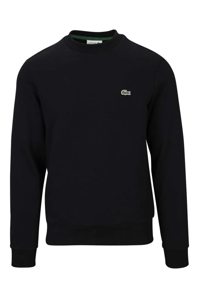 Sudadera negra con minilogo 