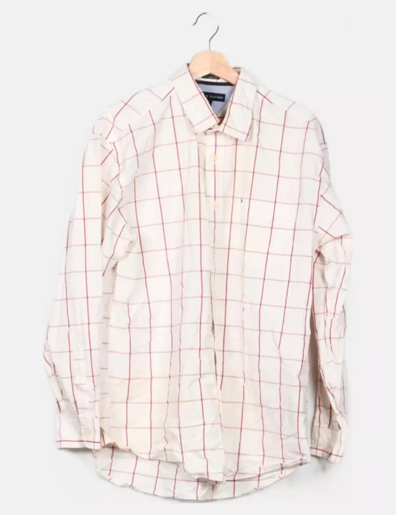 Tommy Hilfiger Camisa blanca cuadros