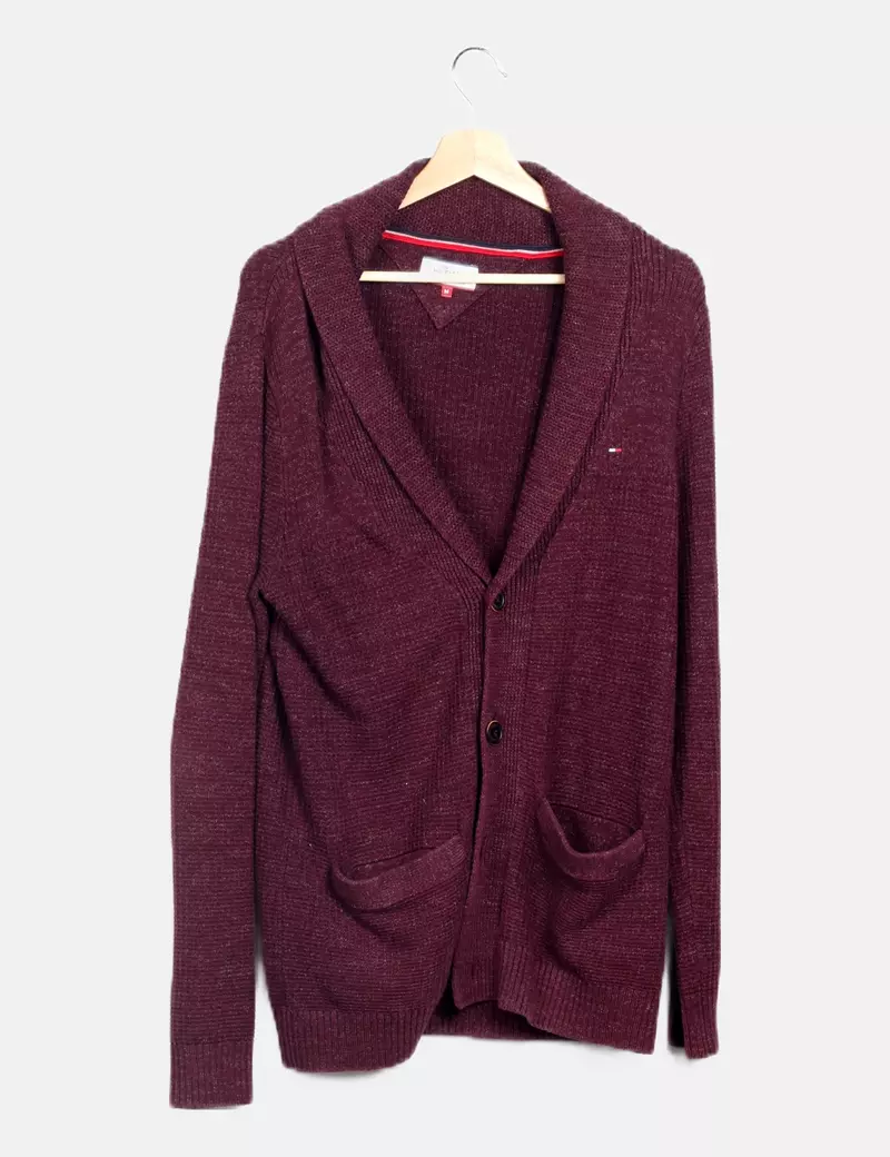 Tommy Hilfiger Chaqueta granate punto
