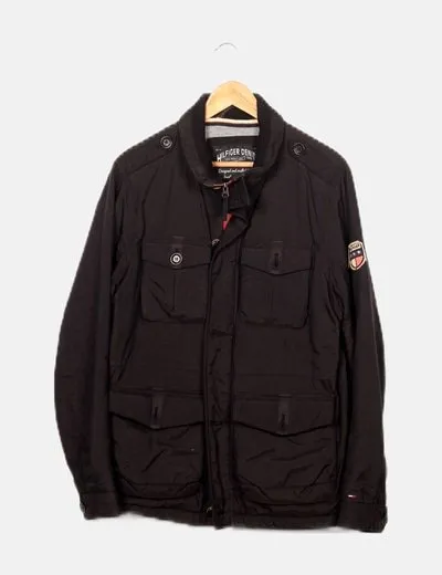 Tommy Hilfiger Chaqueta negra básica