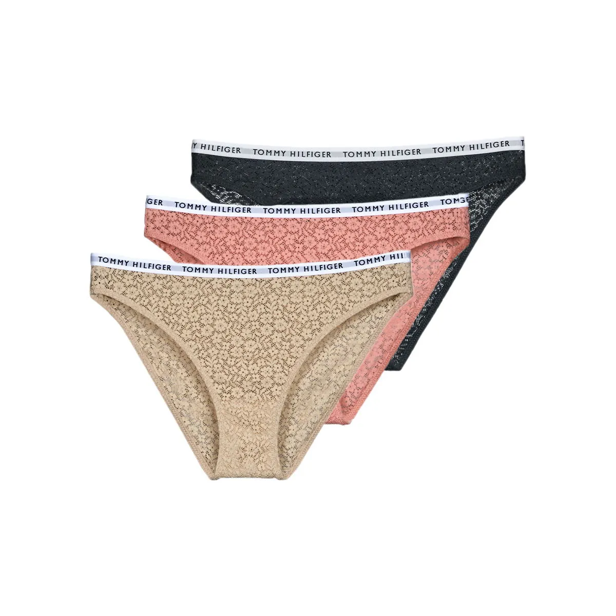 Tommy Hilfiger Knickers/panties 3P FULL LACE BIKINI X3