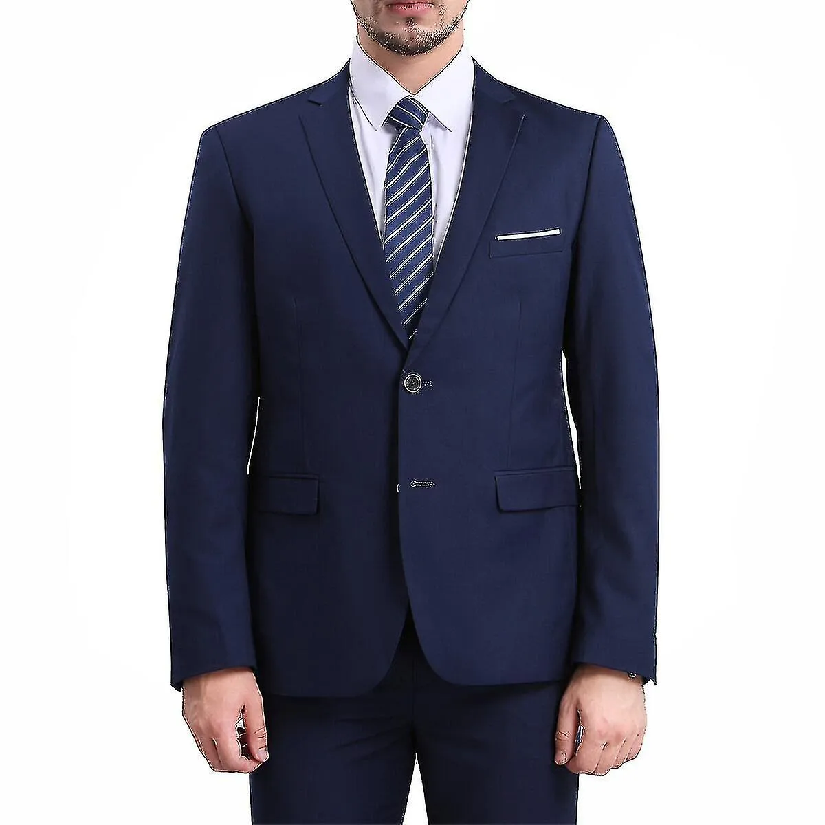 Traje de 3 piezas para hombre Trajes de boda Esmoquin Blazer Chaleco Pantalones Q