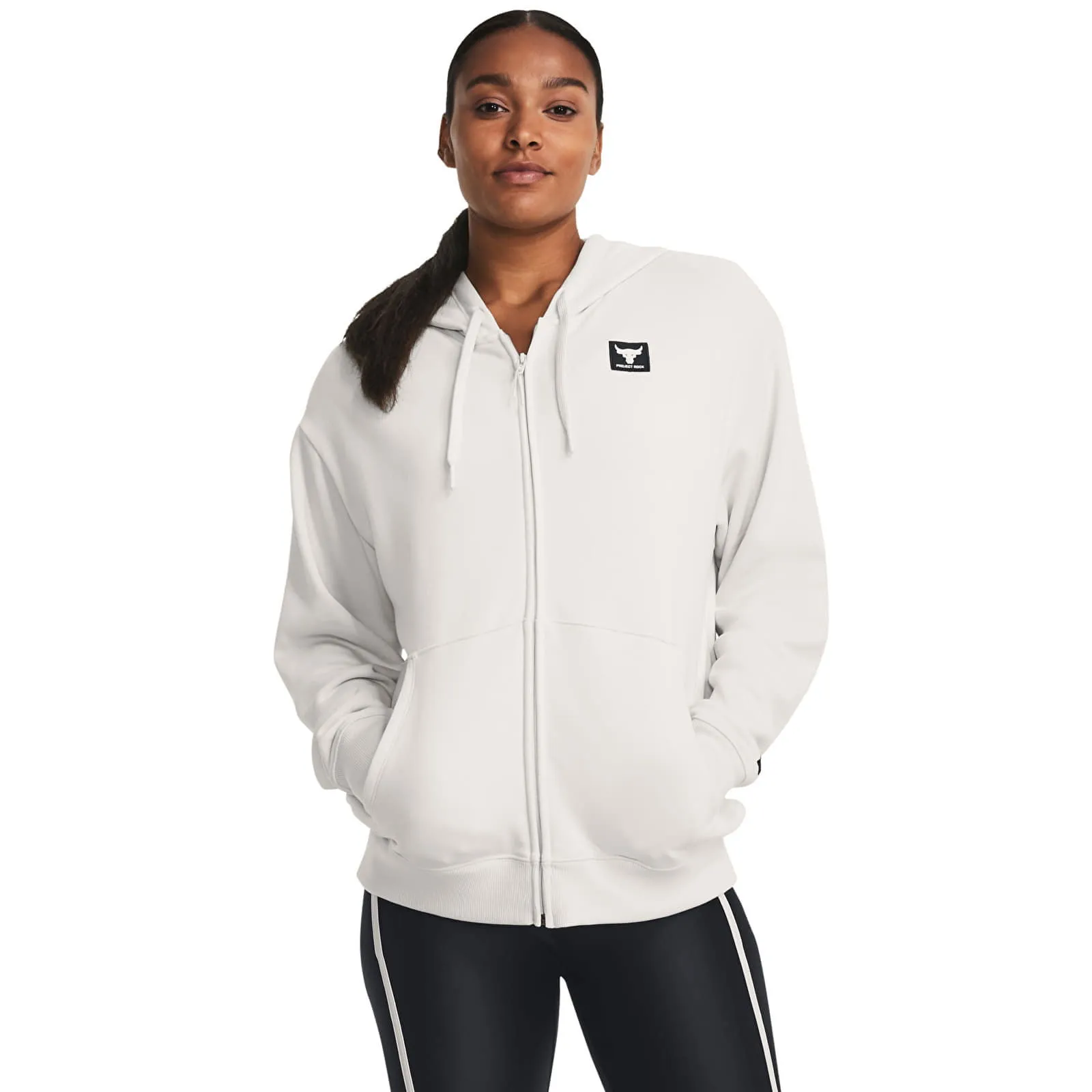 Under Armour Pjt Rck Hw Terry Fz Os White Clay