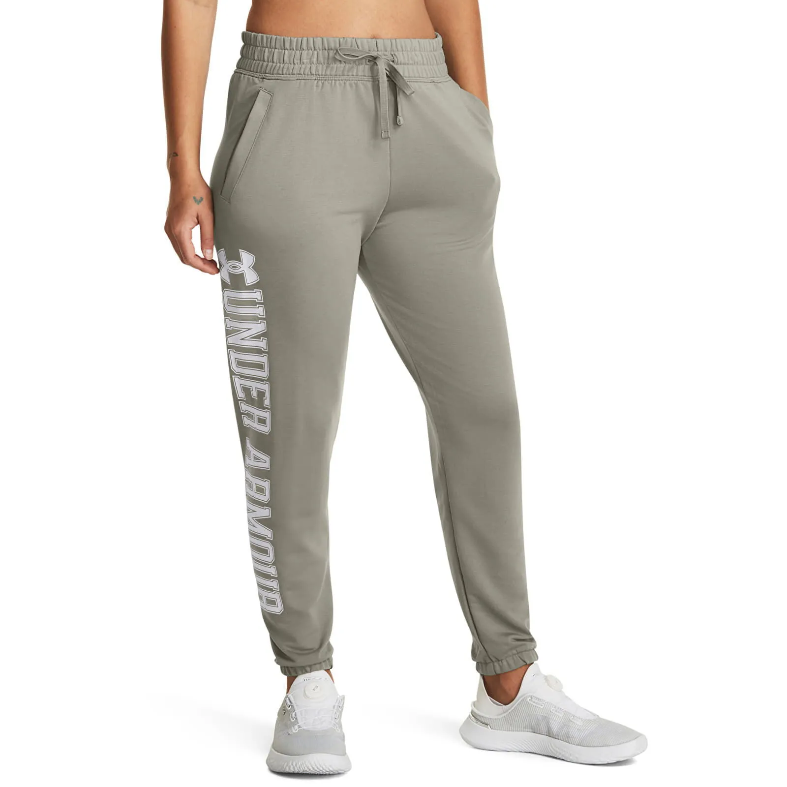 Under Armour Rival Terry Graphic Jogr Grove Green