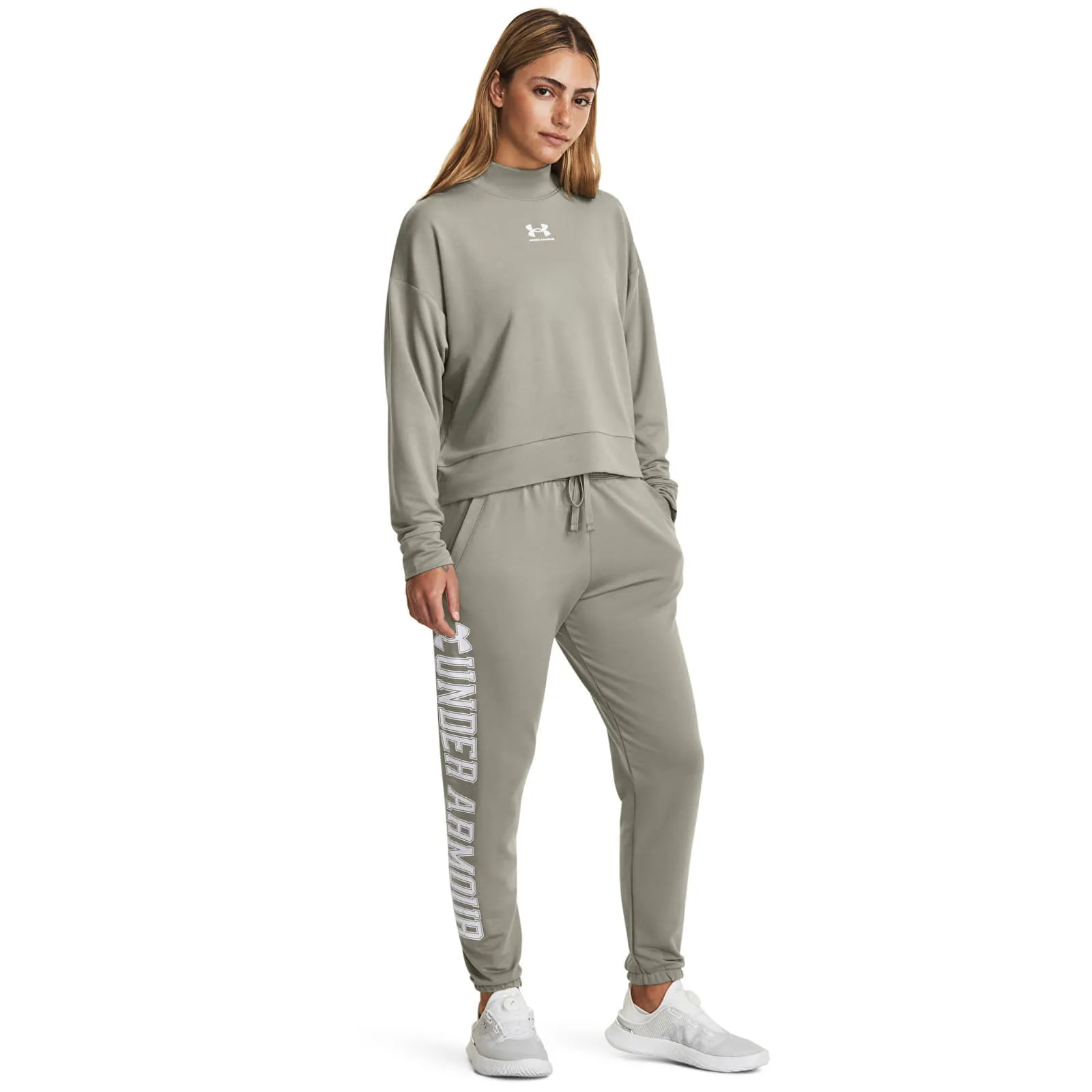Under Armour Rival Terry Graphic Jogr Grove Green