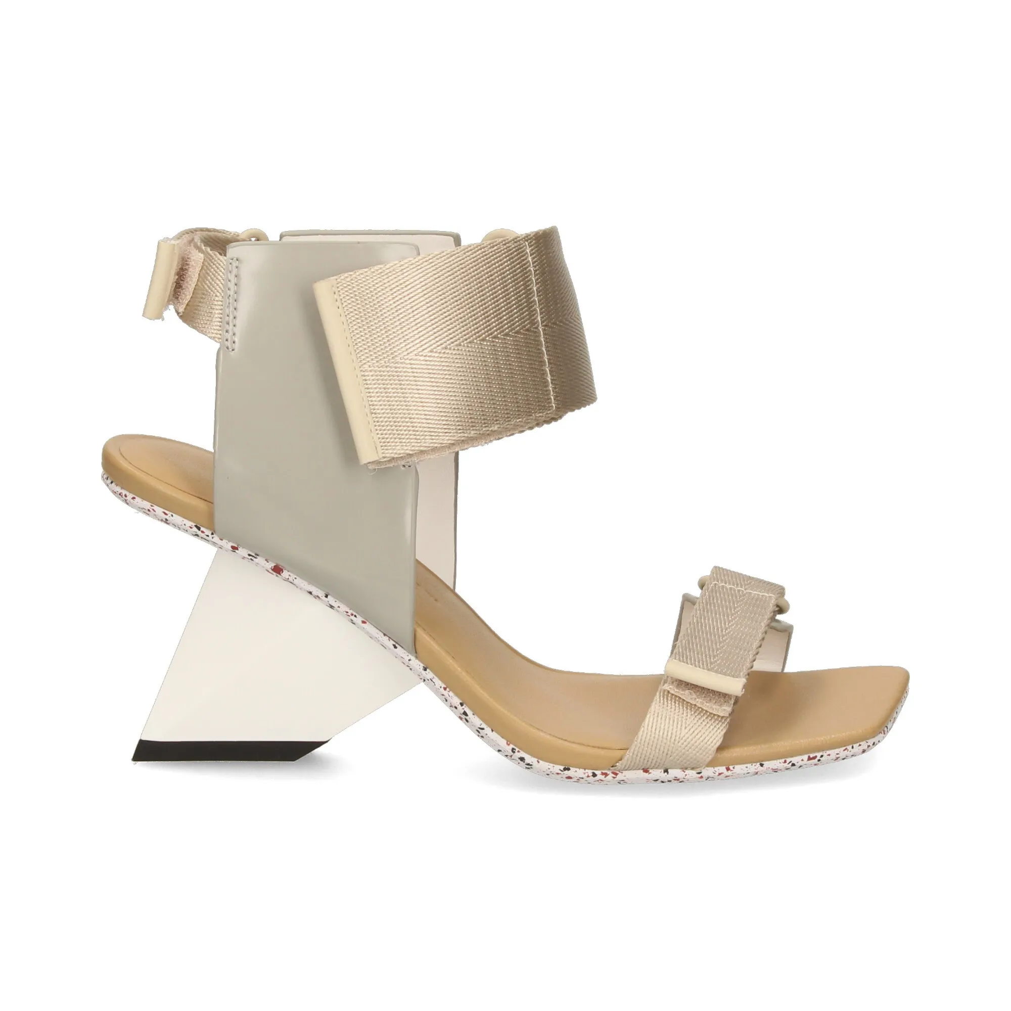 UNITED NUDE Sandalias con tacón de Mujer NATURAL